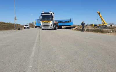 Déplacement d’une plateforme 10m x 13m
